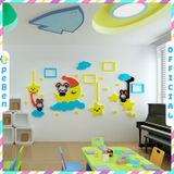 Tranh mica EPeBen dán tường nổi 3d hình khung ảnh trên bầu trời về đêm decor trang trí mầm non, phòng bé 