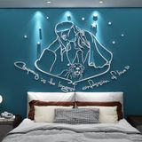  Tranh mica EPeBen dán tường nổi 3d hình Cô Dâu Chú Rể decor trang trí phòng cưới, phòng ngủ, tiệm áo cưới 