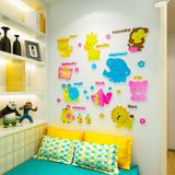  Tranh mica EPeBen dán tường nổi 3d hình bảng chữ cái các con thú decor trang trí mầm non, phòng cho bé 