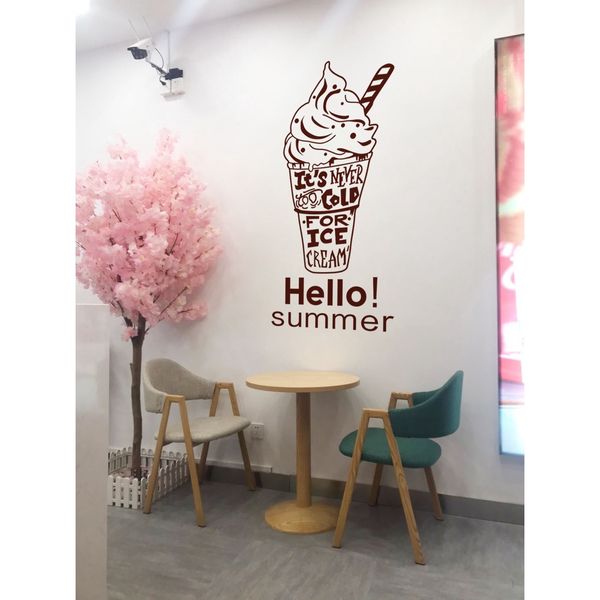  Tranh mica EPeBen dán tường nổi 3d hình Ice cream summer kem decor trang trí phòng cho bé, Trường mầm non 