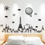  Tranh mica EPeBen dán tường nổi 3d hình thành phố hiện đại decor trang trí phòng khách, nhà cửa 