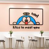  Tranh Mica 3d Dán Tường Chữ Hello Welcome Doremon Trang Trí Cửa Kính, Cửa Hàng, Quán Trà Sữa, Salon, Nail 
