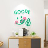  Tranh Mica 3d Dán Tường Các Biểu Tượng Cảm Xúc Trang Trí Quán Trà Sữa, Cafe, Trà Chanh 