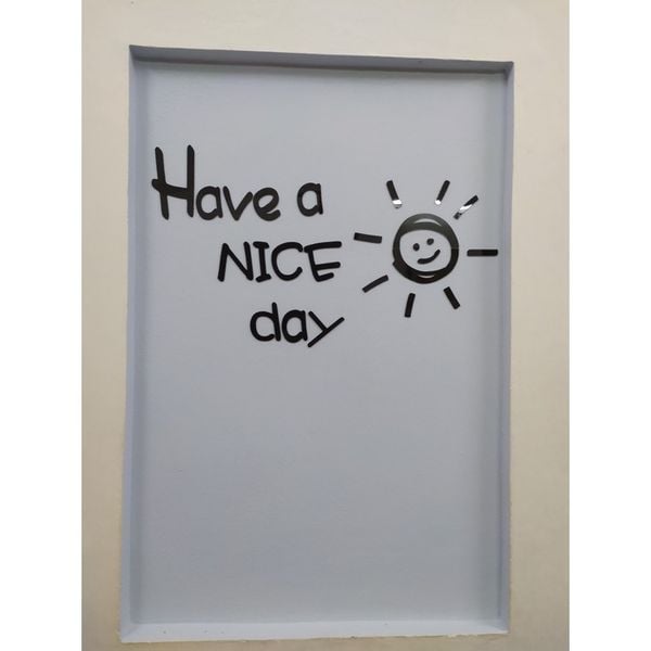  Tranh mica EPeBen dán tường nổi 3d hình chữ Have a nice day decor trang trí spa, phòng ngủ, nail 