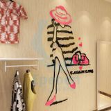  Tranh mica EPeBen dán tường nổi 3d hình fashion time decor trang trí spa, shop thời trang, phòng ngủ, nail 