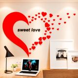  Tranh mica EPeBen dán tường nổi 3d hình trái tim sweet love lãng mạng decor trang trí, phòng ngủ, phòng cưới 