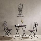  Tranh mica EPeBen dán tường nổi 3d hình Ice cream summer kem decor trang trí phòng cho bé, Trường mầm non 