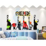  Tranh mica EPeBen dán tường nổi 3d hình one piece ace decor trang trí quán game phòng game thủ 
