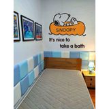  Tranh mica EPeBen dán tường nổi 3d hình SNOOPY đi bơi decor trang trí phòng cho bé 