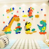  Tranh mica EPeBen dán tường nổi 3d hình những chú Khủng long tinh nghịch decor trang trí phòng cho bé, Trường mầm non 