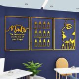  Tranh mica 3d dán tường các mẫu tranh trang trí tiệm nail, làm móng, spa làm đẹp 
