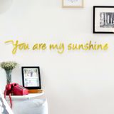  Tranh mica EPeBen dán tường nổi 3d hình Chữ nghệ thuật La vita, Sunshine decor trang trí phòng khách, nhà cửa 