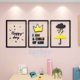  Tranh mica EPeBen dán tường nổi 3d hình phong cách hoạt hình decor trang trí mầm non, phòng cho bé 