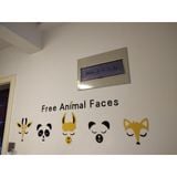  Tranh mica EPeBen dán tường nổi 3d hình hoạt hình mặt thú animal faces phong cách bắc âu trang trí phòng khách, nhà cửa 