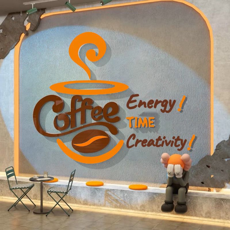  Tranh Mica 3d Dán Tường Coffee Milk Tea TIme Trang Trí Quán Trà Sữa, Cafe, Trà Chanh 