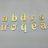  Cao 20/25/30cm font victorian chữ mica trang trí dán nổi trên tường cắt theo yêu cầu từ xưởng tranh epeben 