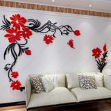  Tranh mica EPeBen dán tường nổi 3d hình Bộ Full 2 Góc Như Ảnh rực rỡ sắc hoa decor trang trí phòng khách 