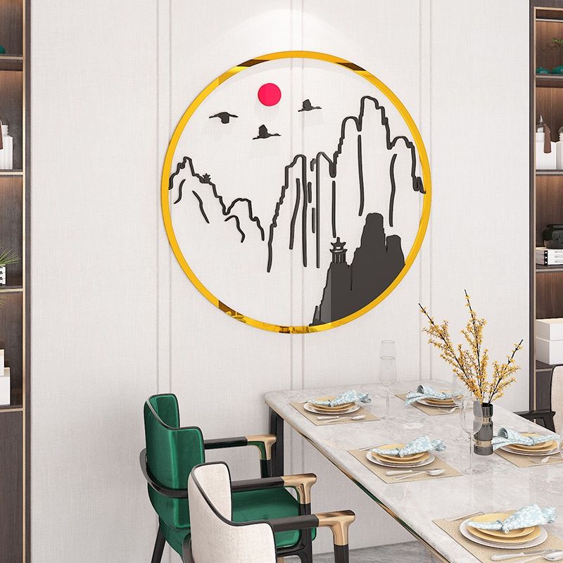  Tranh mica EPeBen dán tường nổi 3d hình Phong cảnh hữu tình decor trang trí phòng khách, cửa hàng 