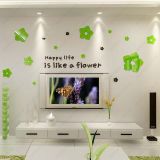  Tranh mica EPeBen dán tường nổi 3d hình vui vẻ như những bông hoa decor trang trí phòng khách, phòng ngủ 