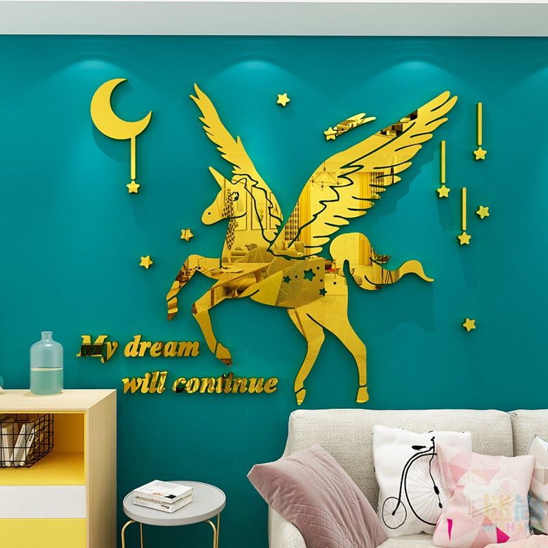  Tranh mica EPeBen dán tường nổi 3d hình Sinh vật diệu kì Trang trí phòng khách, phòng ngủ cho bé, cửa hàng, nhà trẻ 