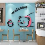  Tranh Mica 3d Dán Tường Welcome, Thank Coming, Nice To Meet You Trang Trí Quán Trà Sữa, Cafe, Trà Chanh 