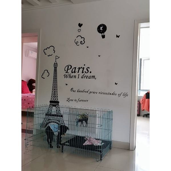  Tranh mica EPeBen dán tường nổi 3d hình tháp eiffel, tranh decor trang trí phòng khách, phòng ngủ, spa, nail 