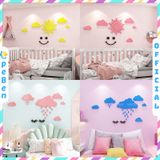  Tranh mica EPeBen dán tường nổi 3d hình dán tường đám mây dễ thương decor trang trí lớp học, mầm non, mẫu giáo 