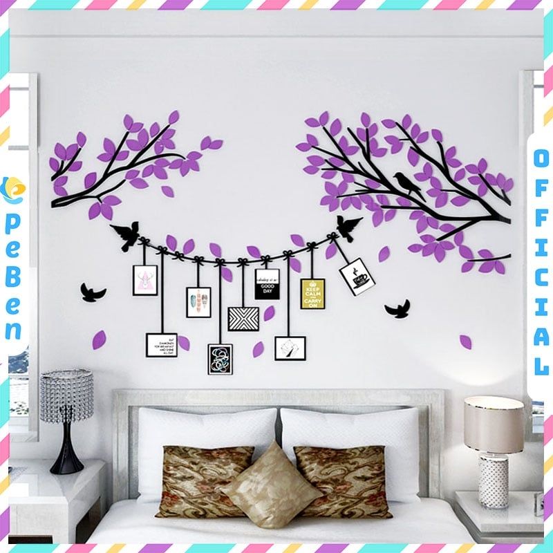  Tranh mica EPeBen dán tường nổi 3d hình vườn ảnh kỷ niệm decor trang trí phòng khách, phòng làm việc 