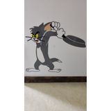  Tranh mica EPeBen dán tường nổi 3d hình tom và jerry tranh decor trang trí phòng cho bé trường mầm non 