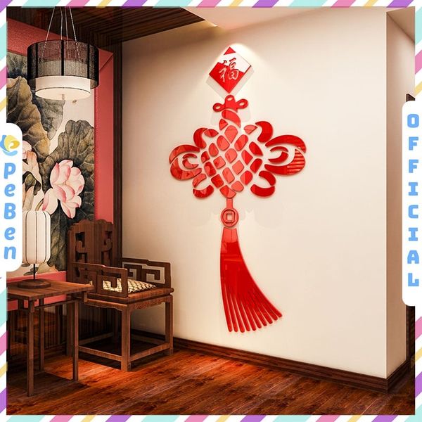  Tranh mica EPeBen dán tường nổi 3d hình chữ PHÚC decor trang trí ngày tết, lễ hội, nhà hàng 