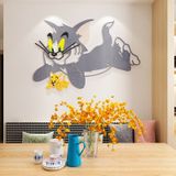  Tranh mica EPeBen dán tường nổi 3d hình tom và jerry tranh decor trang trí phòng cho bé trường mầm non 
