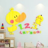  Tranh mica EPeBen dán tường nổi 3d hình chú vịt con decor trang trí mầm non, phòng cho bé 