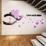  Tranh mica EPeBen dán tường nổi 3d hình chia sẻ yêu thương decor trang trí phòng khách, phòng ngủ 