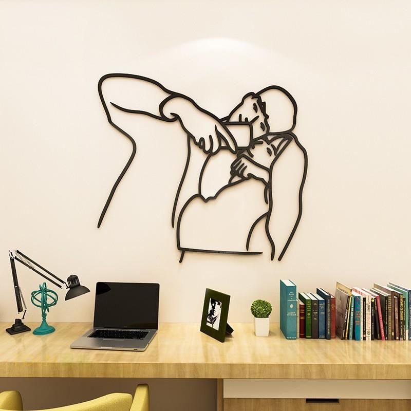  Tranh mica EPeBen dán tường nổi 3d hình tranh cặp đôi couple decor trang trí phòng khách, phòng ngủ, cưới 