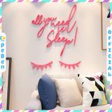  Tranh mica EPeBen dán tường nổi 3d hình đôi mắt lông mi sleep ngủ decor trang trí phòng ngủ, phòng trọ, phòng cưới 