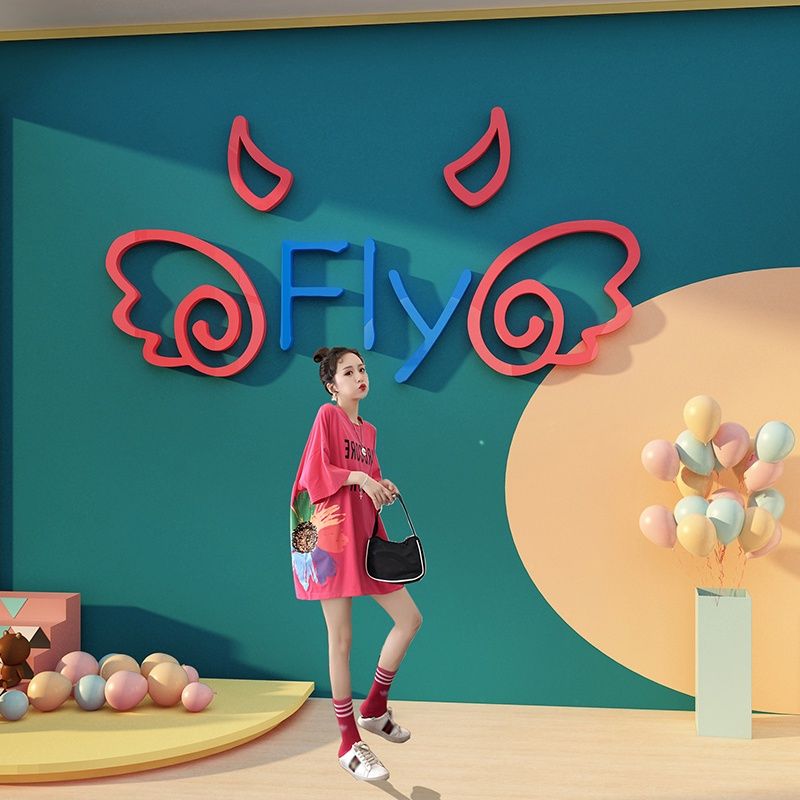  Tranh mica EPeBen dán tường nổi 3d hình Hamburger gà rán fastfood decor trang trí quán ăn đồ ăn nhanh, nhà hàng 