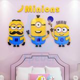  Tranh dán tường mica 3d decor khổ lớn kẻ cắp mặt trăng minions trang trí mầm non, mẫu giáo, phòng cho bé 