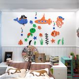  Tranh mica EPeBen dán tường nổi 3d hình cuộc sống dưới biển đại dương decor trang trí mầm non, phòng cho bé 