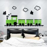  Tranh mica EPeBen dán tường nổi 3d hình đoàn tàu dễ thương decor trang trí mầm non, phòng cho bé, Chân Tường 