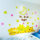  Tranh mica EPeBen dán tường nổi 3d hình các bạn hươu đang ngủ decor trang trí mầm non, phòng cho bé 