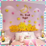  Tranh mica EPeBen dán tường nổi 3d hình các bạn hươu đang ngủ decor trang trí mầm non, phòng cho bé 