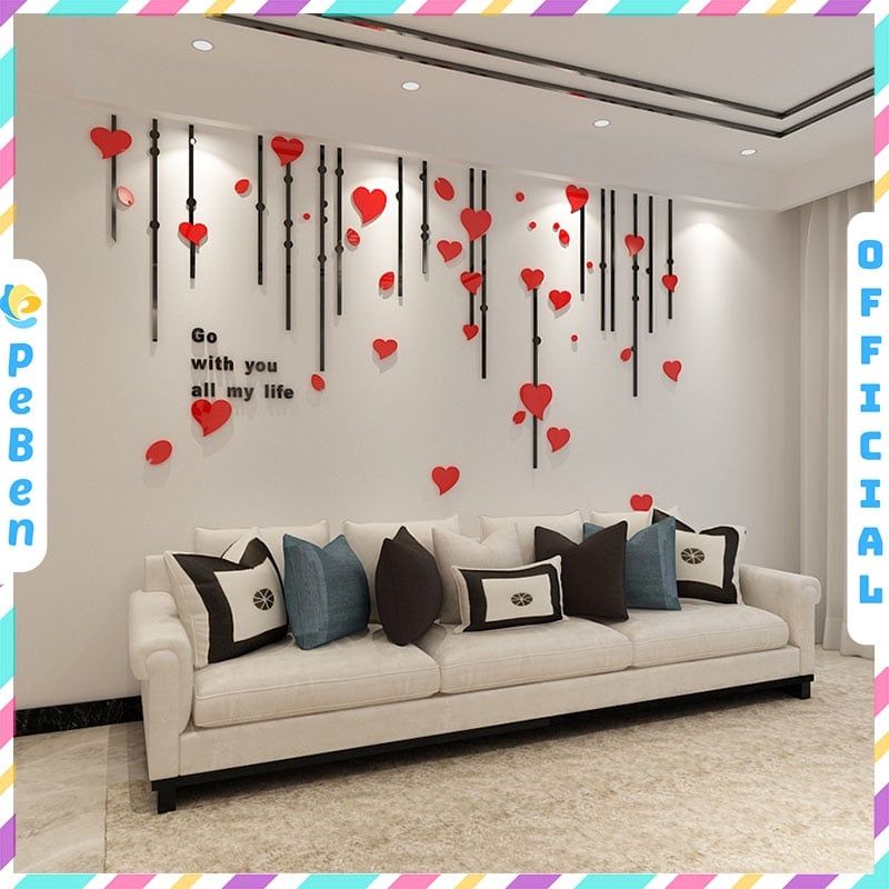  Tranh mica EPeBen dán tường nổi 3d hình mãi mãi bên nhau decor trang trí phòng khách, phòng ngủ 