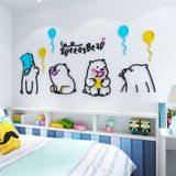  Tranh mica EPeBen dán tường nổi 3d hình gấu dễ thương decor trang trí mầm non, phòng cho bé 
