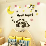  Tranh mica EPeBen dán tường nổi 3d hình gấu trúc ngủ ngon decor trang trí phòng cho bé 