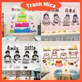  Tranh mica 3d dán tường các mẫu tranh làm bánh kem sinh nhật, trang trí quán bánh, phòng cho bé 