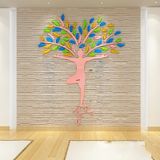  Tranh mica EPeBen dán tường nổi 3d hình Hình yoga Asana Trang trí phòng tập Yoga, phòng gym, phòng tập thể dục, clb 