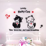  Tranh mica EPeBen dán tường nổi 3d hình baby cat decor trang trí mầm non, phòng cho bé 
