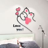  Tranh mica EPeBen dán tường nổi 3d hình bàn tay chân mèo bắn thả tim decor trang trí mầm non, phòng cho bé 