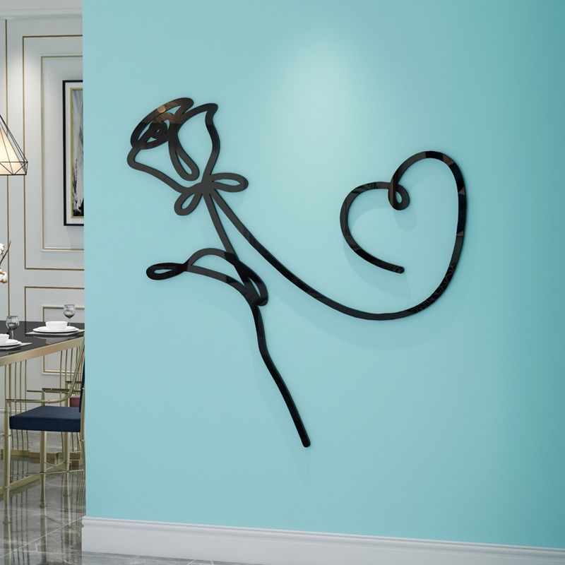  Tranh mica EPeBen dán tường nổi 3d hình love Trái tim cách điệu decor trang trí phòng khách, phòng ngủ, cửa hàng 