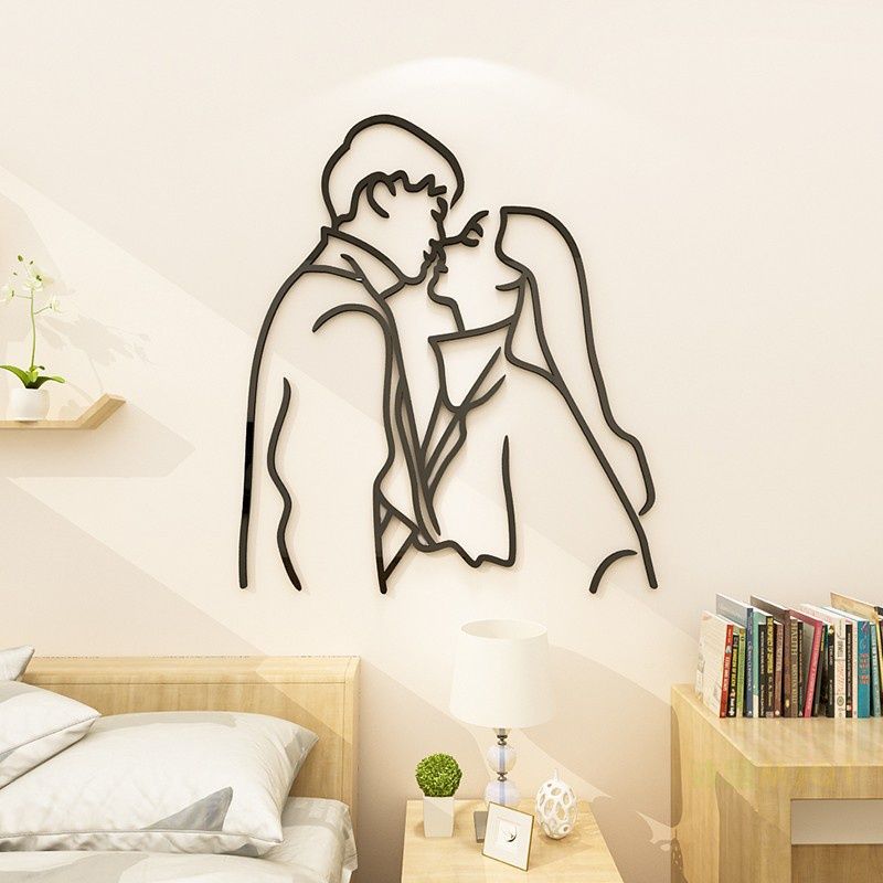  Tranh mica EPeBen dán tường nổi 3d hình tranh cặp đôi couple decor trang trí phòng khách, phòng ngủ, cưới 